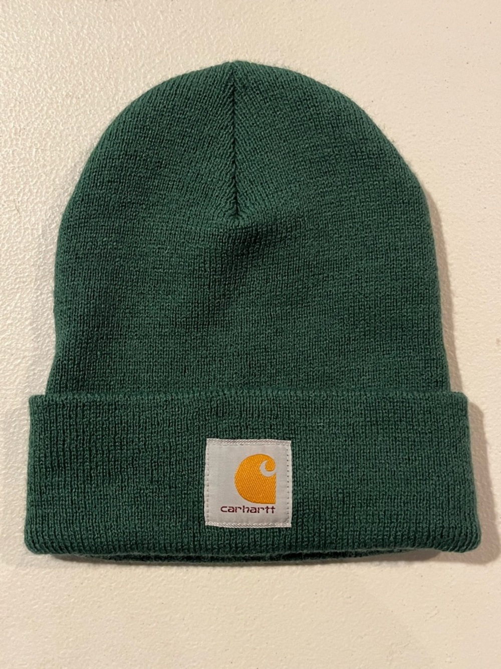Carhartt Beanie Hat Cap Embroidered Hunter Green/Gray, One Size